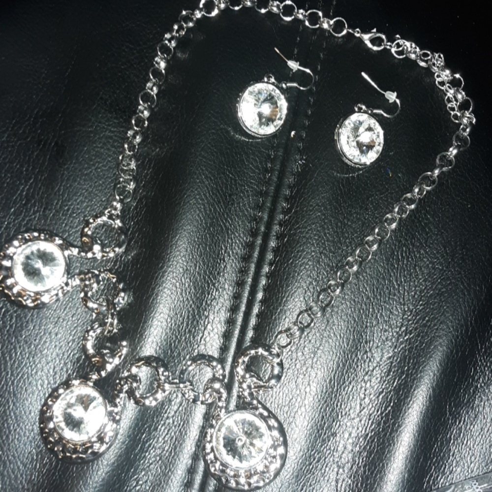 Necklace and earrings
